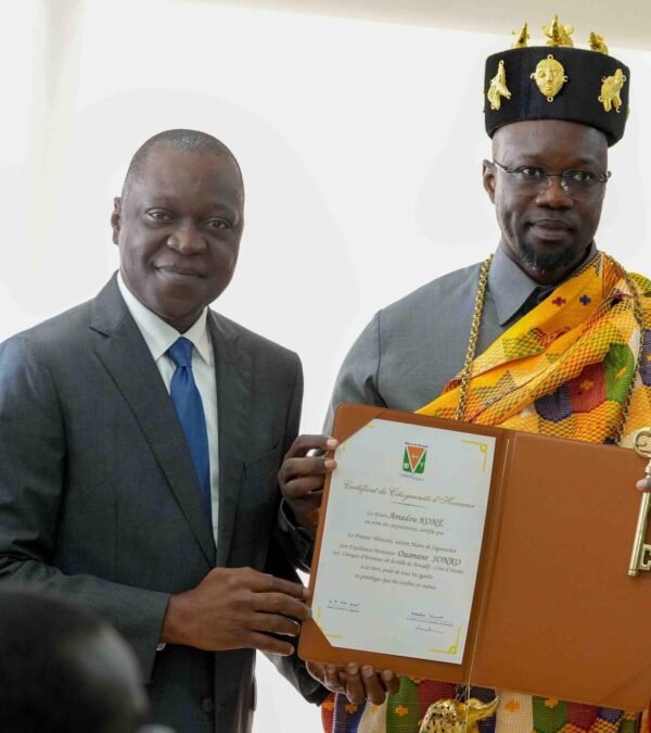 Sonko consacré citoyen d’honneur de Bouaké