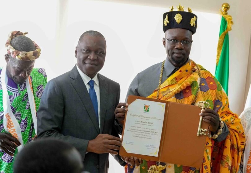 Sonko consacré citoyen d’honneur de Bouaké